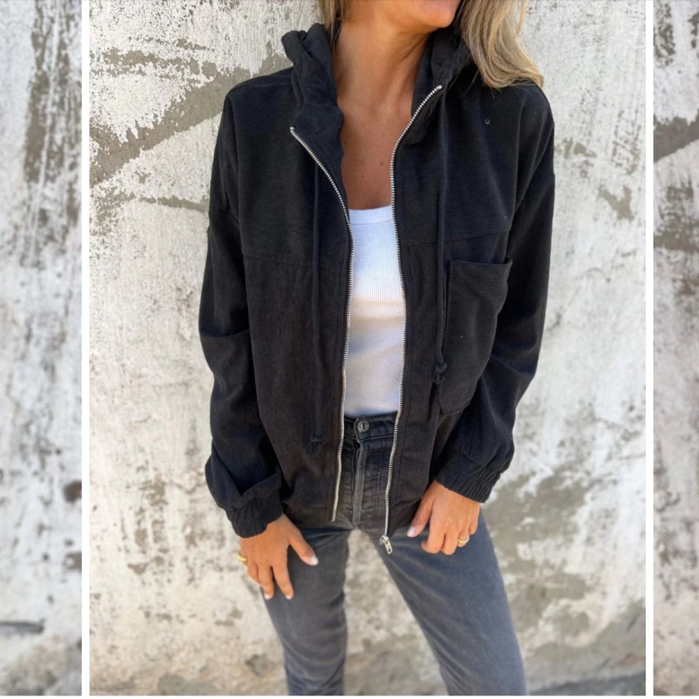 Harper and lane black corduroy jacket